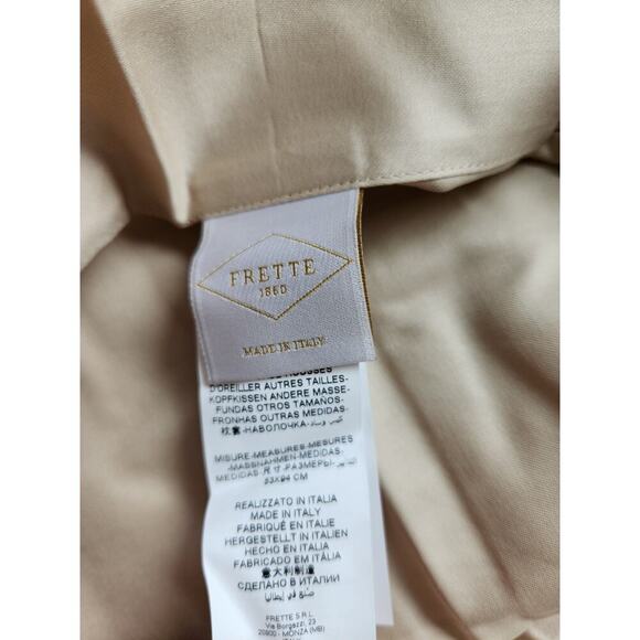 NWT Frette 2 PC SET Jasoine King Shams Powder Pink Grey 21'' x 37'' #12 - Picture 7 of 14